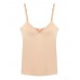 Women Solid Color Hollow Out Bra Vest Cotton V-Neck Tank Tops