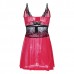 Sexy Deep V Lace Spaghetti Strap Nightdress Perspective Temptation Sleepwear