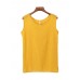 Summer Casual Sleeveless Pure Color Women Tank Tops