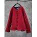Vintage Women Long Sleeve Solid Color Short Quilted Coat