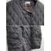 Vintage Women Retro Cotton Loose Pleated Plaid Button Long Coats with Pockets