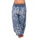 Casual Women Wide Leg Floral Print Trouser Pants