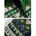 Kvinnor Cotton Print Hooded Zipper Jackor med fickor