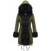 Women Casual Thicken Fleece Hooded Cardigan Coats